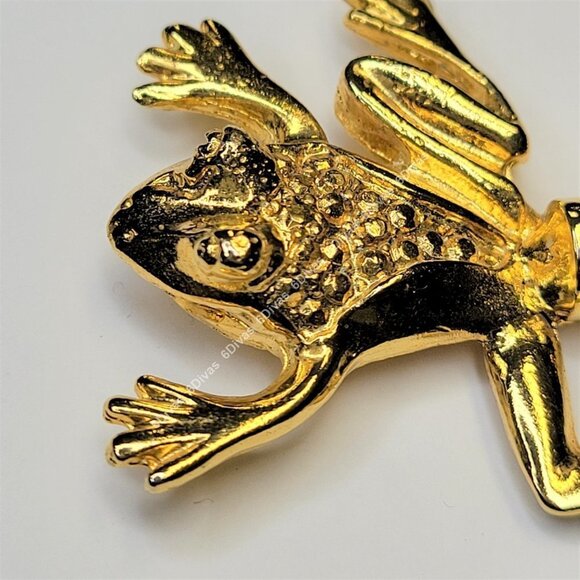 CUSTOM Made Gold Plated Frog Handbag Holder or Table Bag Hook - Picture 7 of 16